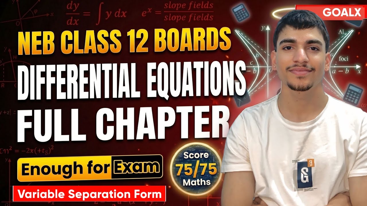 L2 - Differential Equations || Variable Separation Method 🔥 | NEB Class ...