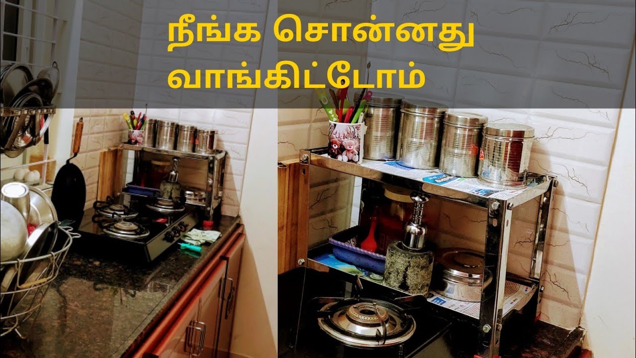 Very simple kitchen countertop organization in tamil YouTube
