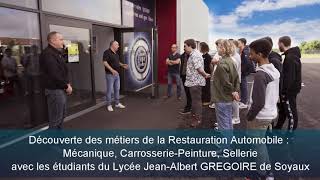 Classic Auto Restor, visite des étudiants du Lycée Jean-Albert Grégoire