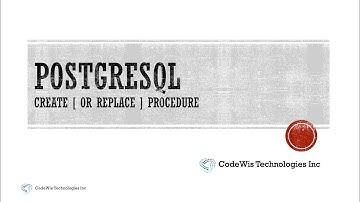 CREATE OR REPLACE PROCEDURE postgresql