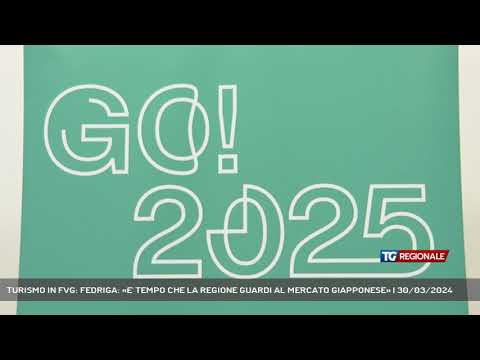 TURISMO IN FVG: FEDRIGA: «E' TEMPO CHE LA REGIONE GUARDI AL MERCATO GIAPPONESE» | 30/03/2024