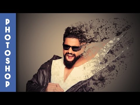 Photoshop Tutorial | Dispersion Effect | Splatter Effect