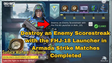 How to Destroy an Enemy Scorestreak with the FHJ-18 Launcher in Armada Strike Matches Cod Mobile