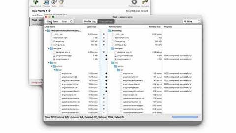 Synchronize files between Mac and FTP server