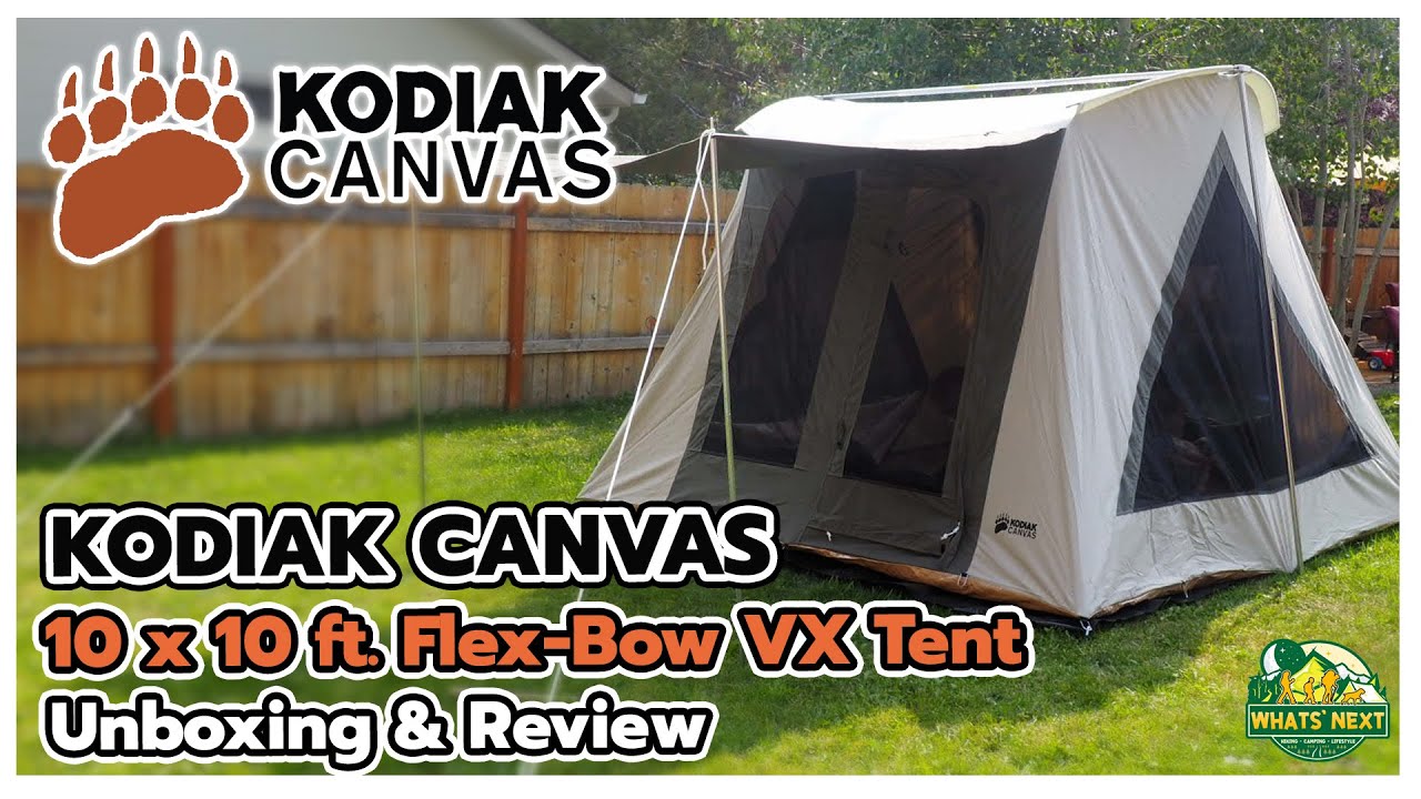 Kodiak Canvas 10 x 10 ft. Flex-Bow VX Canvas Camping Tent