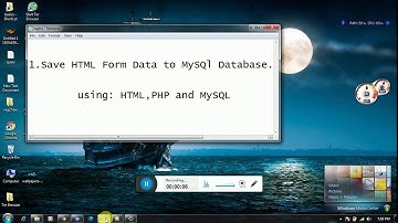 Save HTML Form Data to Mysql || Php connection || HTML PHP and MySQL connection||  Website Basics