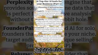 20 Top Tier AI Tools for your business - Part 1