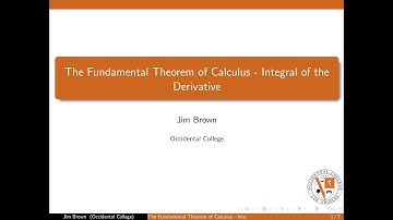 25. Fundamental Theorem Calculus Integral of Derivative Flipped Class Video