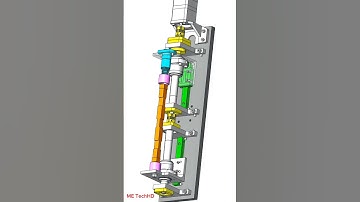 Long workpiece positive and negative screw rod clamping mechanism #design #machine #solidwork #cad