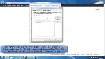 HOW TO BLOCK WEBSITES IN INTERNET EXPLORER 9 ON WINDOWS 7