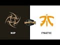 NIP vs Fnatic - Overpass - Quarter-Final - CORSAIR DreamHack Masters Malmö 2019