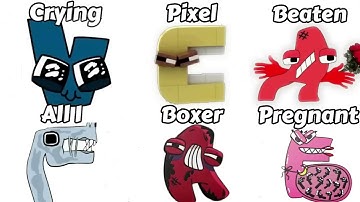 Alphabet Lore But Everyone ALL Different Versions (New Full Version 22)