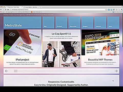 How To Make MetroStyle Responsive All Purpose Wordpress Theme  2017