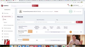 2-3 How to do a systematic review or a meta-analysis with HubMeta: Removing Duplicate Entries