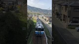 キハ185系特急剣山、阿波川島駅到着