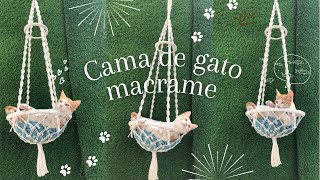 Cama de Gato Cat Swing/bed #artesanato #macrame #diy #cats #craftsmanship #handmade #gatos