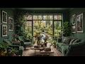 Serene Botanical Room Jazz 🌸 Gentle Jazz with Garden Stream Scenery for Study & Relaxation