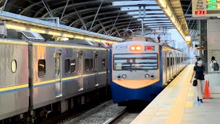 台鐵 3277次 EMU800 區間車 五權進站 / 2244次 EMU700 區間車 五權進站