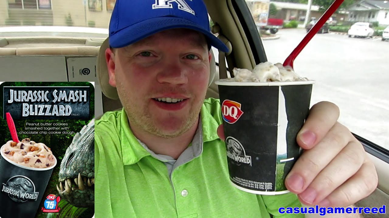 Reed Reviews Dairy Queen Jurassic Smash Blizzard YouTube