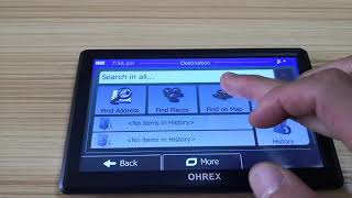 How to Find an Address of USA in OHREX Sat Nav GPS Navigation
