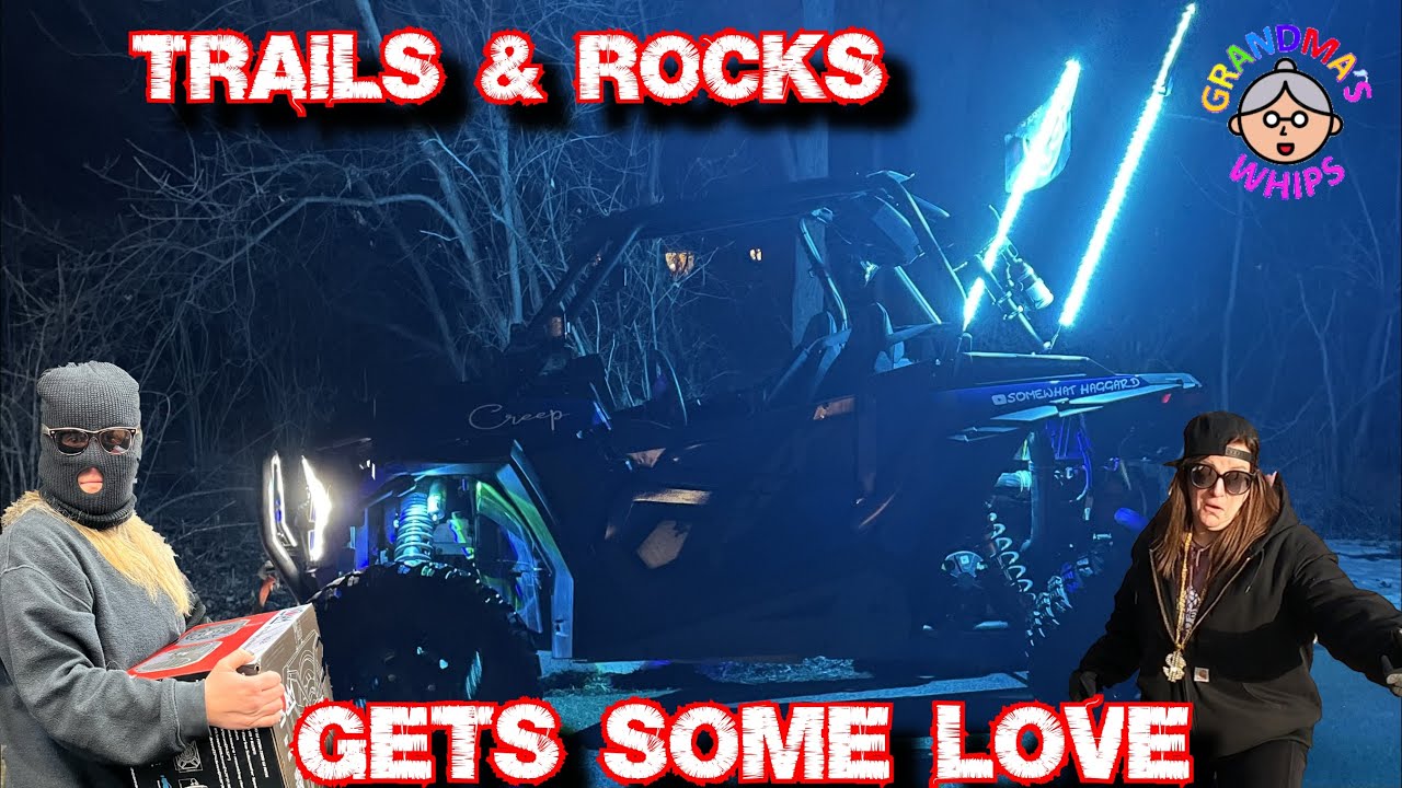 RZR XP1000 Trails & Rocks get a Sound System, Grandma's Whips