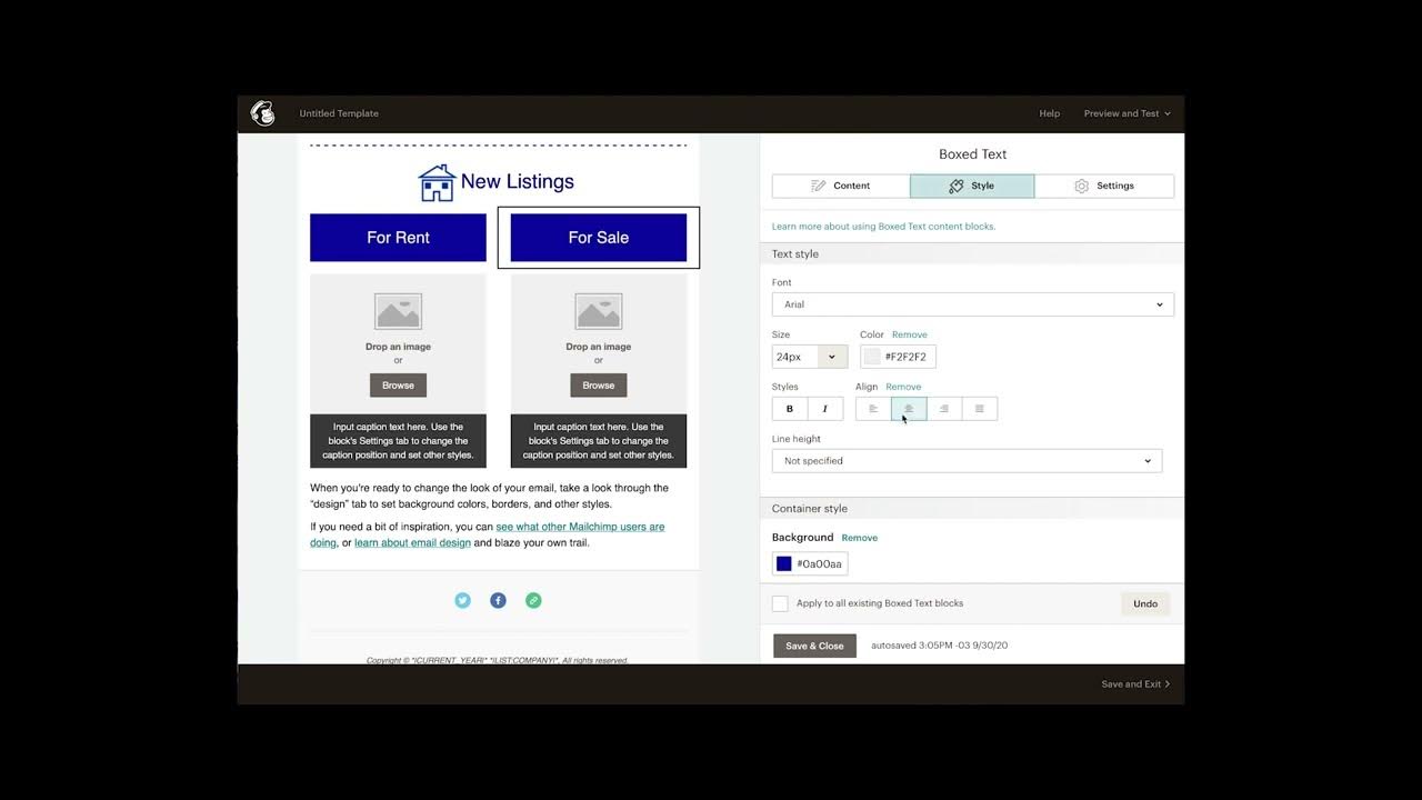 Step 5 how to edit columns in mailchimp 5 of 12 tutorial youtube