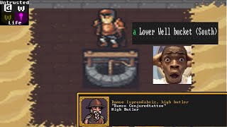 Mini Dwarf Fortress Tutorial: How to use a well in adventure mode!