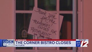 The Corner Bistro in Scituate has closed