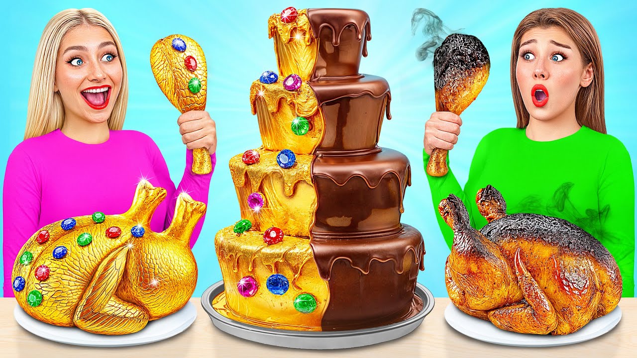 Rich Girl vs Poor Girl Chocolate Fondue Challenge | Prank Wars by Choco DO
