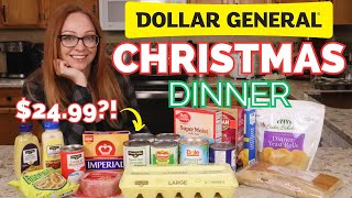 $25 Dollar General Christmas Dinner!