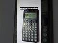 Quadratic equation Casio fx-991 CW #maths #quadraticequation