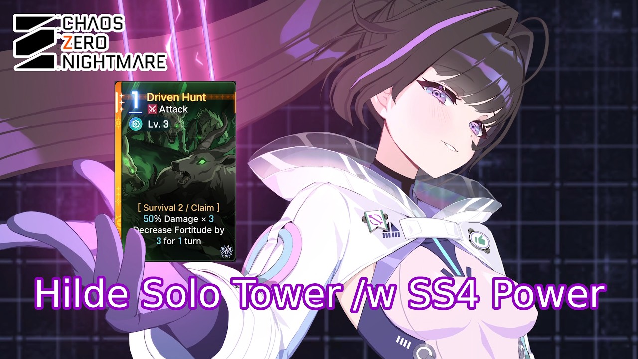 Hilde Solo Tower with Season 4 Power | Chaos Zero Nightmare - YouTube