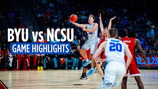 BYU Basketball vs NC State | 2023 Vegas Showdown Highlights