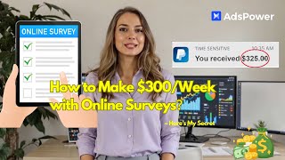 Want to Make $100–$300/Week with Online Surveys? Here’s the Tool That Tripled My Earnings!
