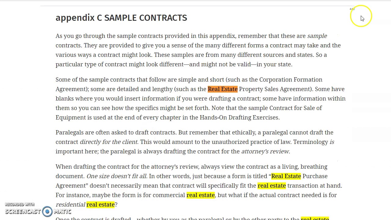 assignment contract law example