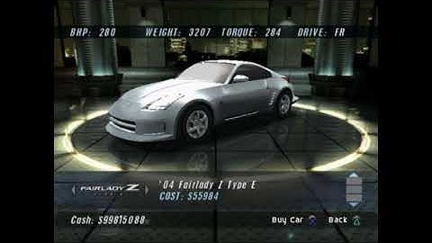 Fast and Furious Video Game: Nissan Fairlady Z Type E Music Video