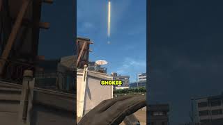 Bin Smoke From Outside On Overpass CS2 #shorts