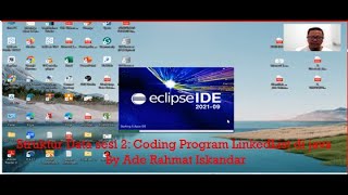 Struktur Data 1 Coding Simple Linked List di java by Ade Rahmat Iskandar