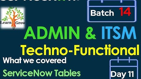 CSA-CIS ITSM Batch14 | Day 11 | ServiceNow Tables Overview #Shorts #Short