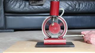 large scratch built double acting oscillating steam engine