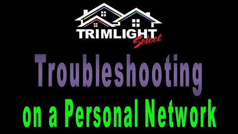 Space Coast Trimlight  Video Tutorials #6 Troubleshooting controller connected to a personal network