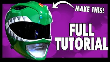 How To Make A Green Ranger Helmet! Power Ranger Cosplay Tutorial #greenranger #powerranger #3dprint