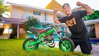 Trouxe A Mini Moto Pra Casa Nova