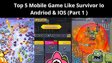 "Top 5 Mobile Games Like Survivor.io (Part 1) | Android & iOS | Battle for Survival Unleashed!"