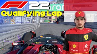 F1 22 - Let's Make Sainz World Champion: Monaco Qualifying Lap