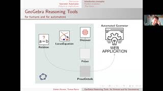 GeoGebra Reasoning Tools for Humans and Automatons