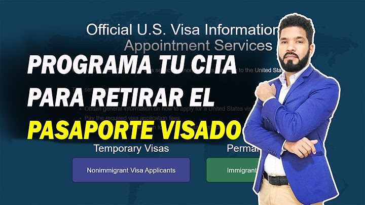 Tutorial cita para buscar el pasaporte visado - Nuevo sistema de citasconsulado de los EEUU en RD