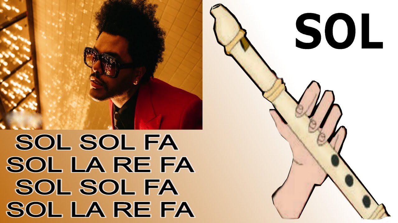 ¿CONÓCES ESTA MELODÍA?, Blinding lights, flauta dulce fácil, doce, flauto dolce, easy flute recorder