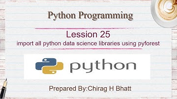Import all python data science libraries using pyforest  | Lesson - 25 | Python in Hindi