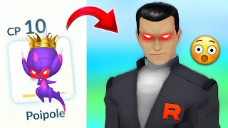 Half HP & Low CP poipole makes giovanni APRILFOOL.